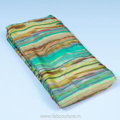 Multicolor Chinon Digital Printed Fabric