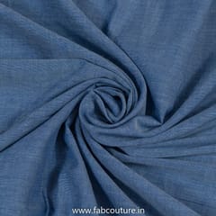 Blue Color Chambray Cotton fabric