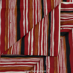 5 Mtr. Red Cotton Discharge Print Set