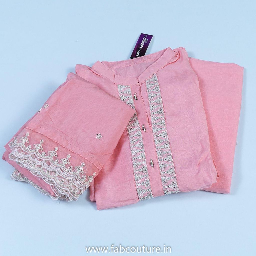 Embroidered Muslin Unstitched Suit With Dupatta