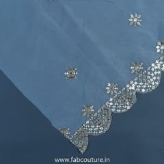Organza Mirror Embroidered 2.5 Mtr Fabric