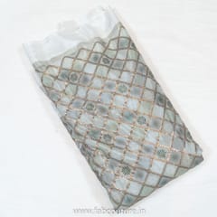 Chinon Chiffon Print With Embroidered Fabric