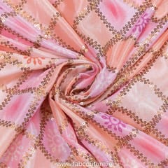 Chinon Chiffon Print With Embroidered Fabric