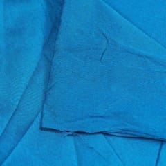 Blue Color Polyester Raw silk fabric