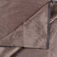 Brown Color Polyester Raw silk fabric