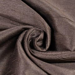 Brown Color Polyester Raw silk fabric