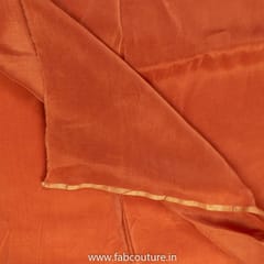 Rust Color Viscose Upada fabric