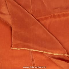 Rust Color Viscose Uppada fabric