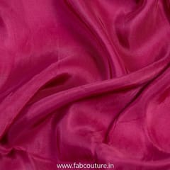 Magenta Color Viscose Upada fabric