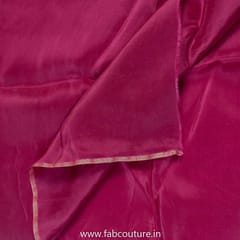 Magenta Color Viscose Upada fabric