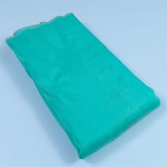 Sea Green Color Polyester Raw silk fabric
