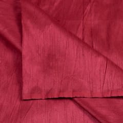 Maroon Color Polyester Raw silk fabric