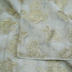 White Dyeable Georgette Jacquard fabric