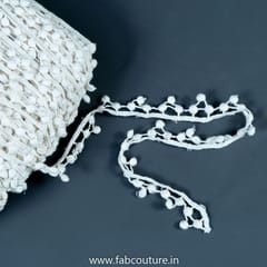 White Dyeble Cotton Lace 10 Meter Piece