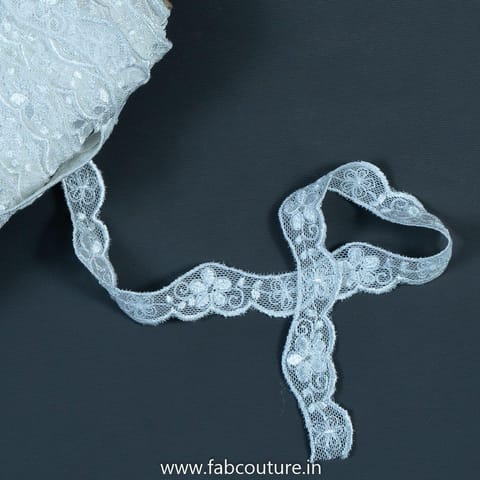 White Dyeble Cotton Lace 10 Meter Piece