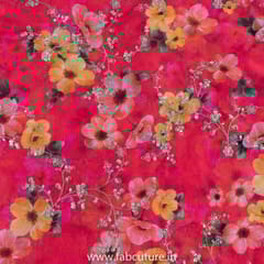 Rani Color Tabby Silk Print With Embroidered Fabric
