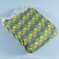 Multi Poly Dupion Embroidered Fabric