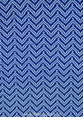 Blue Chevron Jacquard Fabric