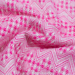 Pink Jacquard Fabric