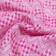 Pink Jacquard Fabric