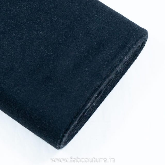 Black Wool Felt Fabric