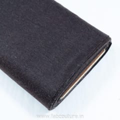 Brown Wool Herringbone Fabric