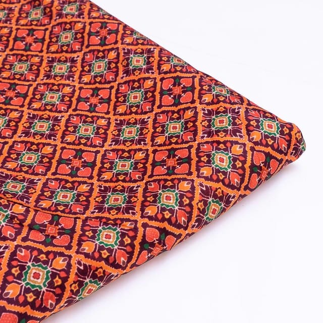 Multi Color Upada Digital Printed Fabric
