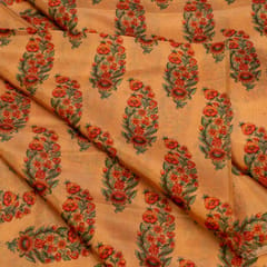 Multi Color Uppada Digital Printed Fabric