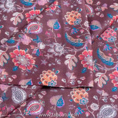 Pashmina Digital  Floral Printed Fabric
