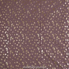 Mauve Color Georgette Foil Print (1.7 Meter Cut Piece )