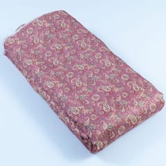Gajree Color Chanderi Zari Digital Printed Fabric