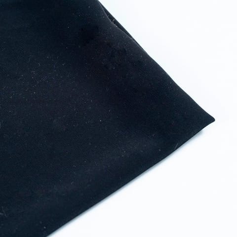 Black Color BSY Crepe Spandex fabric