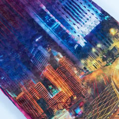 Multicolor Georgette Digital Printed Fabric