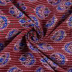 RedColor Kantha Dobbi Ajarakh Printed Fabric