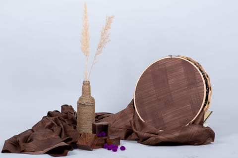 DarkBrown Glazed Cotton Fabric