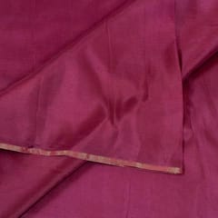 Wine Color Plain Upada Silk fabric