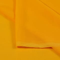 Mango Yellow Poly Georgette fabric
