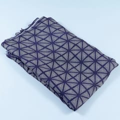 Purple Color Georgette Satin Bandhni Printed Fabric