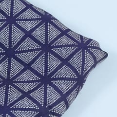 Purple Color Georgette Satin Bandhni Printed Fabric
