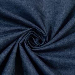 Dark Blue Denim Chambrey fabric