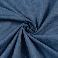 Blue Denim Chambrey fabric