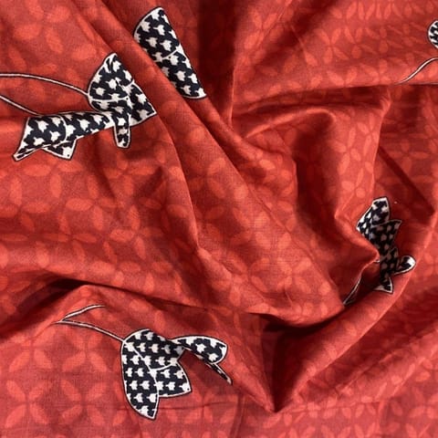 Red Cotton Cambric Print (2mt Piece)