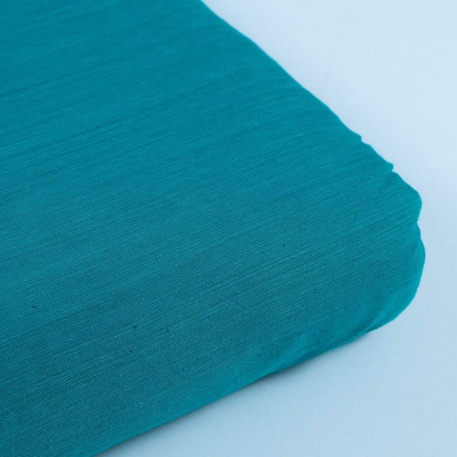 Firozi Color Rayon Slub fabric