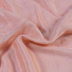 Peach Color Chinon Chiffon(1.30Mtr Piece)