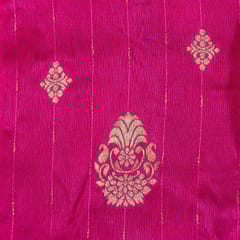 Dyeable Monga Silk Zari Jacquard Booti fabric