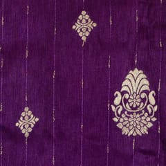 Dyeable Monga Silk Zari Jacquard Booti fabric