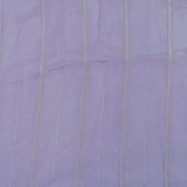 Chiffon Zari Strips with Sequin line fabric