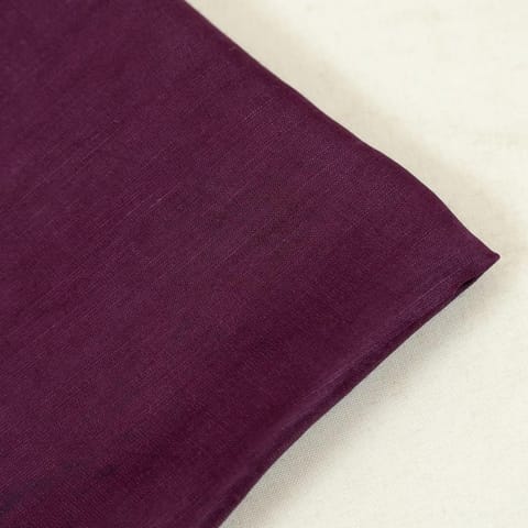 Wine Color Linen Satin fabric