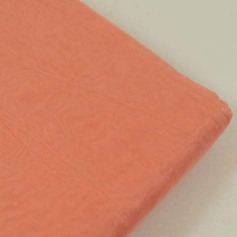 Dark Peach Color Modal Chanderi fabric