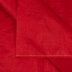 Red Color Modal Chanderi fabric